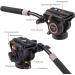 Cayer H6 Video Fluid Head Tripod with 60mm Flat Base & Pan Bar Handle - Max 13.2LB Load Capacity - Buy Online on GoSupps.com