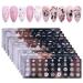 Gel Polish Design Nail Art Stamper - 12Pcs Stamp for Nails Plate Set Stamp Tool for Nails Flower Beauty Butterfly Stamp Nail Art Kit - Nail Stamper Animal Print Plates Gift Box Nail Kit Manicure Set 12 Pcs Stamps for Nails