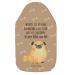 Mr. & Mrs. Panda Warm bottle Pug - gift four -legged friend dog hot water bottle with reference love heat bottle cover cute grain pillow dog motif brown
