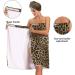 Blueangle Vintage Leopard Print Towel Wrap with Dry Hair Cap & Headband Adjustable Women s Shower & Bath Wrap for International Shipping - Buy Online on GoSupps.com