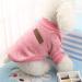 Idepet Pet Cat Dog Sweater | Warm Fleece Pet Coat for Small Medium Large Dogs | Pink & Grey (S Pink) - Buy Online on GoSupps.com