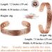 Vicmag 2PCS Copper Magnetic Lymphatic Drainage Bangles for Men | Ultra Strength 99.99% Pure Copper | Adjustable Size with Gift Box | Tree & Ireland Design - Buy Online on GoSupps.com