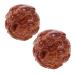 Tovinanna 1 pair of massage globe fitness ball gymnastics ball Baoding meditation balls anti-snoring devices massage ball Small hand-rolling balls wooden balls for hand exercises solid wood tools