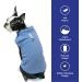 Gooby Fleece Vest Dog Sweater - Blue Medium (16) - Warm Pullover Jacket with Leash Attachment for Small Dogs - Winter Coat for Indoor & Outdoor Use - Buy Online on GoSupps.com