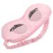 TOYZFRIENDY Imitation Silk Sleeping Mask with Sequins Eyelashes Eye Mask for Women Nonslip Strap Comfortable Lightweight for Night Travel Airplane Use