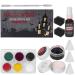 Halloween Special Effects SFX Zombie Makeup Kit 6 Colors Bruise Makeup Face Body Painting Palette Scar Wax Spatula Tool Fake Blood Spray Coagulated Blood With Sponges for Halloween Demonic Cosplay