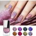 Cycullinyt Laser Gel Nail Polish Kit 8Pcs Shiny Easy Peel Off and Fast Dry Nail Polish Soak Off Sparkle Gel Polish for Manicure - Buy Online on GoSupps.com