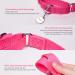 Adjustable Martingale Dog Collar - Durable No Escape Nylon for Large/Medium/Small Dogs (M Bright Pink 36-53cm) - Buy Online on GoSupps.com