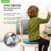 Trideer Inflated Wobble Cushion - Core Balance Disc (Turquoise) | Flexible Seating for Office, School, Home | Sensory Wiggle Seat for All Ages - Buy Online on GoSupps.com