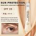 Mineral Sunscreen Eye Cream - 3-in-1 Anti-Aging Under Eye Treatment for Puffiness Dark Circles & Wrinkles - SPF 35 - Buy Online on GoSupps.com
