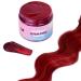INH Semi Permanent Hair Color Ruby Red  Color Depositing Conditioner  Temporary Hair Dye  Tint Conditioning Hair Mask  Safe  Red Hair Dye - 6oz