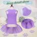 Cute Dog Wedding Dress Shirts Set for Small & Medium Pets | Roll Collar, Breathable, Birthday & Holiday Apparel (Pink+Purple, Large) - 2 Pieces - Buy Online on GoSupps.com