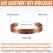 Pure Copper Magnetic Therapy Bracelet for Men - Relieve Arthritis & Carpal Tunnel Pain - Buy Online on GoSupps.com
