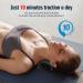 Neck Stretcher for Pain Relief - Cervical Traction Device Pillow for Muscle Relaxation and TMJ Pain Relief in Black - Buy Online on GoSupps.com