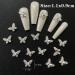 20 Pieces Nail Art Charms - Street Stones Cross-Nail Trailers Bear & Butterfly Nail Gems for DIY Decor - Buy Online on GoSupps.com