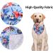 Shop Aring Cotton Flower Dog Bandana - Blue Floral Triangle Neckerchief for Small & Large Dogs & Cats - International Shipping Available - Buy Online on GoSupps.com