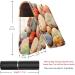 Travel Lipstick Organizer Case | Portable Makeup Bag with Mirror | Colorful Beach Stones Design - Buy Online on GoSupps.com
