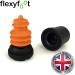 Flexyfoot 16mm Black Shock Absorbing Walking Stick Ferrule - Buy Online on GoSupps.com