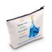 WZMPA Cinderella Cosmetic bag makeup bag princess -inspired gift you are braver Stronger Smarter than you Think Cinderella makeup bag with zipper for women and always Cinderella