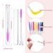110-Piece Disposable Mascara Wands Set with Reusable Diamond Eyelash Brush Tube - Crystal Lash Eyebrow Applicators for Women/Girls Makeup (Pink Eye Pattern) - Buy Online on GoSupps.com