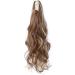 S-noilite Curly Wavy Ponytail Extension | Clip in Synthetic Hairpiece 24 155g | Light Brown & Ash Blonde - Buy Online on GoSupps.com