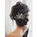 Unicra Bride Wedding Rhinestone Hair Pins Crystal Bridal Hair Pieces Wedding Hair Accessories for Women and Girls (Gold)