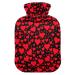 Valentine's Day Red Hearts Heat bottle with reference heat bottles for pain relief Handfoot Warmer Warm Water Bed Warmer For Warm and Cold Compress 1l