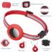 Reflective Airtag Cat Neck Band - Apple Airtag Compatible with Safety Buckle Bell & Holder for Kittens & Puppies - Stylish Red Design - Buy Online on GoSupps.com