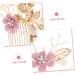FRCOLOR 1 Set Golden Leaf Hair Comb Hair Ornaments Handmade Bridal Headdress Flower Insert Comb Hair Accessories Set Hair Accessories for Hair Accessories for Women Flower Hair Combs - Buy Online on GoSupps.com
