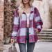 Yihaojia Plaid Hooded Shacket Womens Long Sleeve Plaid Hooded Shirts Flannel Button Down Shacket Drawstring Plaid Jacket Wine#55 XX-Large - Buy Online on GoSupps.com