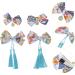 FRCOLOR 2 Pairs hairpin bow hair accessories tassel hair accessories hair catch barrette traditional tassel barrettes pearl bow clips for women child polyester ponytail Princess - Buy Online on GoSupps.com