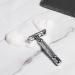 Double Edge Safety Razor Set | TTO Butterfly Twist Open Razor with Heavy Duty Stand & 10 Blades | Premium Gift Set for Men - Buy Online on GoSupps.com