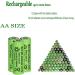 16 Packs 1.2V AA 300mAh Ni-MH Rechargeable Solar Batteries for Outdoor Lights - Ideal for String & Pathway Lighting - Buy Online on GoSupps.com