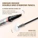 DAGEDA 2-in-1 Eyebrow Pen and Eyebrow Gel Magic Eyebrow Pencil with 4 Fork Tip Waterproof Microblading Eyebrow Pen Brow Gel Long-Lasting Natural Eye Brow Pen For Defining Brows 04 Black - Buy Online on GoSupps.com