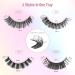 EMEDA 20 Pairs 3D Fluffy Russian D Curl Strip Lashes Multipack - 100% Handmade Faux Mink Lashes 15mm-18mm - Extensions-Like Look - Buy Online on GoSupps.com