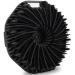 Silicone Body Scrubber Body Wash Scrubber Shower Scrubber for Body Non-Slip Handle for Easy Cleaning Travel Friendly (Black)