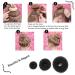 19pcs Girls Donut Hair Bun Maker Set with Bobby Pins - Women Hair Bun Kit for Ponytail Styling - Buy Online on GoSupps.com