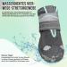 Slowton Waterproof Dog Shoes - Non-Slip Winter Boots for Small & Medium Dogs | 4 Pieces with Reflective Velcro Fasteners (Gray Size 0) - Buy Online on GoSupps.com