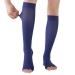 Dark Blue Open Toe Compression Socks 15-20mmHg | Toeless Compression Socks for Swelling Relief & Varicose Veins - Shop Now - Buy Online on GoSupps.com