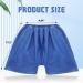 Disposable Examination Shorts - 50 Pack Non-Woven Elastic Unisex Large Patient Shorts for Medical Exams, Massages, and Tanning - Blue - Buy Online on GoSupps.com