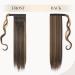 S-noilite Trendy 23 Straight Wrap Around Ponytail Clip in Hair Extension Dark Brown & Sandy Blonde 23 Inch - Buy Online on GoSupps.com