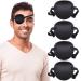 Fezog 4PCS Adults Eye Patch Eye Black Patch for Kids Adjustable Eye Patches for Right or Left Eye Amblyopia Lazy Eye Patches (4 Pcs)