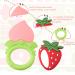 Tyry.hu Baby Silicone Bite Ring Bracelet & Cooling Teething Toys - BPA-Free Fruit Teether Set (6 Pieces) for Newborns - Buy Online on GoSupps.com
