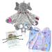 UNMOT Baby Comforters Gift for Newborn Baby Boy Girl New Born Boys and girls essentials sets of baby blanket (Elephant Bracelet Gift Set)