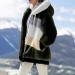 Hanxiulin Oversized Plush Hoodie Jacket for Women - Lightweight Winter Coat Breathable Outdoor Fashion Warm Wool & Down Blend XL AG - Buy Online on GoSupps.com