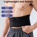 Waist Support Belt - Breathable Lower Back Support Back Support Belt | Lightweight Workout Back Brace Waist Supports for Outdoor Activities Black L - Buy Online on GoSupps.com