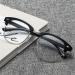Buy LNTICB Blue Light Glasses - Retro Anti-UV Computer Reading Glasses for Eye Fatigue Relief | Unisex Silver & Black Frames - Buy Online on GoSupps.com