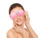ASAB Cooling Eye Mask Gel Eye Mask with Soft Plush Double Sided Eye Mask for Puffy Eyes Reduces Headache Migraine Sinus Pain Reusable Cold Eye Mask for Hot Cold Use Ice Eye Mask for Dry Eyes (Pink)