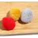 Pack of 30 Mini Faux Fur Pom Poms Beads - Handmade DIY Crafts - 30mm Mix Colors - Buy Online on GoSupps.com