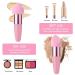 Sibba 3-Piece Makeup Powder Puff Set - Reusable Wet & Dry Face Sponges with Handle for Loose Powder Foundation Rouge & Cream - Pink Makeup Applicator Tools - Buy Online on GoSupps.com